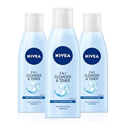 Nivea 2-in-1 Cleanser and Toner, 200 Ml, Pack of 3, £3.87 at Amazon