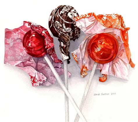 "How many licks" to the center of a Tootsie Roll Pop... | Food art ...