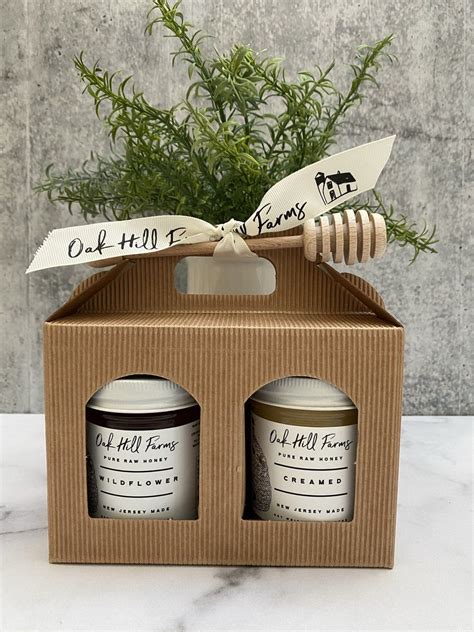 The Classic Honey Gift Set – Oak Hill Farms Gift Set Packaging, Honey Packaging, Juice Packaging ...