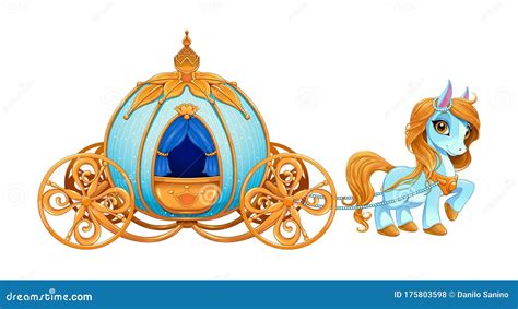 Cinderella Pumpkin Carriage Stock Vector - Illustration of isolated, object: 175803598