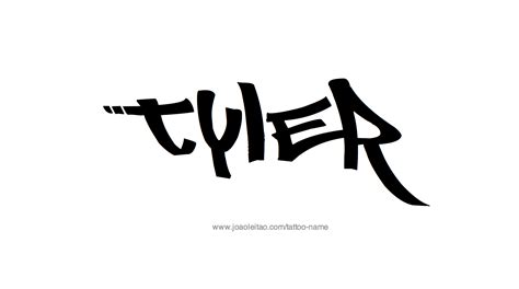 Tyler Name Tattoo Designs