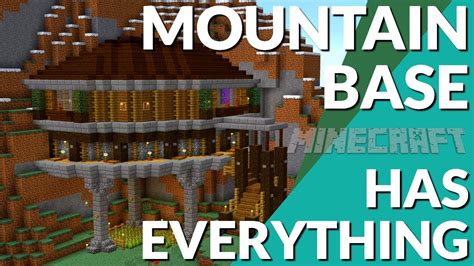Minecraft: How to Make a Mountain House in Minecraft | Minecraft Base Tutorial (Avomance 2019 ...