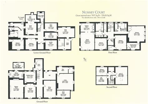 Nunney Court Country House Floor Plan English Country House Plans ...