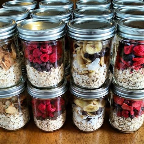 "Instant" Oatmeal Jars - Easy Breakfast Meal Prep | Clean Food Crush