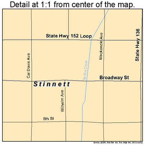 Stinnett Texas Street Map 4870340