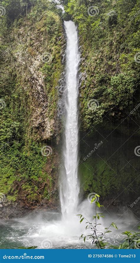 La Fortuna Waterfall in the Tropics of Costa Rica Stock Photo - Image ...