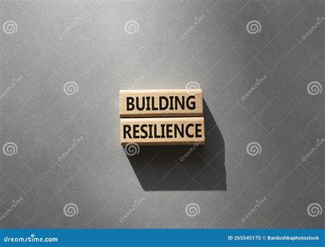 Building Resilience Symbol. Wooden Blocks with Words Building Resilience. Beautiful Grey ...