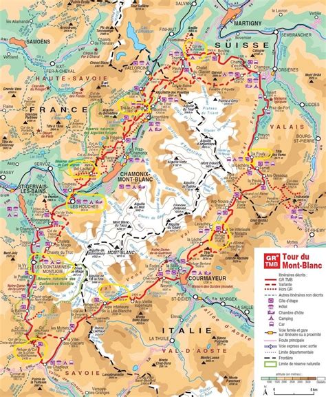 Préparation pour le Tour du Mont-Blanc - Les Géonautrices | Mont blanc, Hiking europe, Hiking map