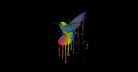 Rainbow Hummingbird - Animal - T-Shirt | TeePublic