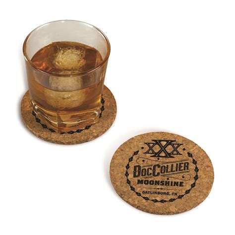 Gift Shop Products :: Coasters :: 4" Cork Coasters with Brand Logo (bulk)