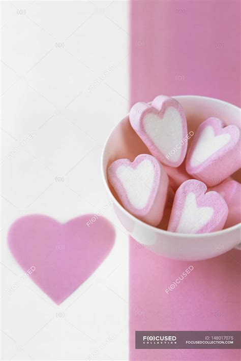 Pink and white marshmallow — meal, Dieting - Stock Photo | #148017075