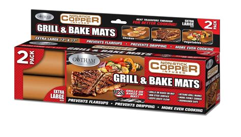 Gotham Steel Non-Stick Copper Grill & Baking Mats, 2 Count - Walmart.com