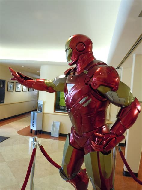 Hollywood Movie Costumes and Props: Iron Man 2 suit on display... Original film costumes and ...