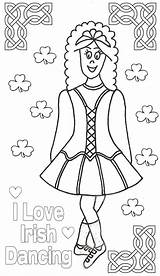 coloring Page  Dance Pages Irish Coloring sketch template