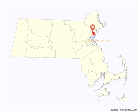 Map of Lynn city, Massachusetts - Thong Thai Real