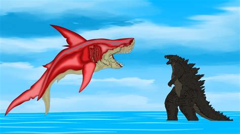 Godzilla vs Evolution of Shark Giant Attack II: Size Comparison | Godzilla & Shark Movies - YouTube