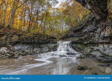 McCormicks Creek Fall Flow stock photo. Image of colorful - 168588446