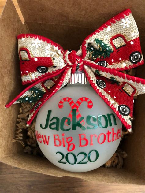 New Big Brother Christmas Ornament Christmas Gift to Big - Etsy