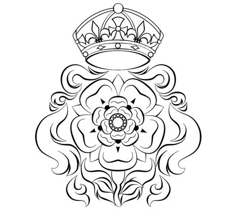 Tudor Rose Drawing at GetDrawings | Free download