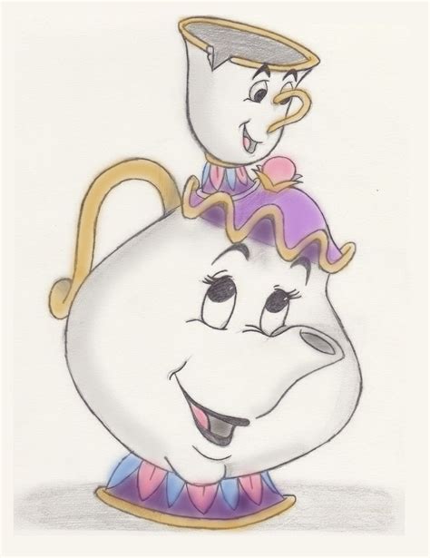 Mrs. Potts and Chip by EnrichingMySoul on DeviantArt