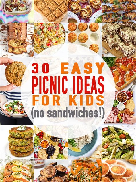 30 Picnic Ideas for Kids - with NO Boring Sandwiches!