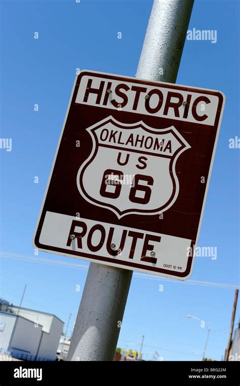 Route 66 Sign Oklahoma Stock Photo - Alamy