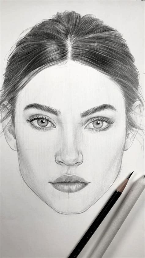 Loading... | Face proportions, Art drawings sketches pencil, Human face drawing