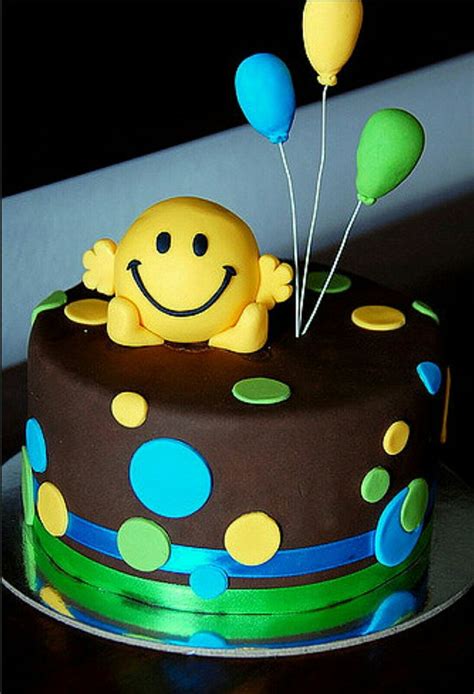 Smiley face cake | Happy birthday cakes, Childrens birthday cakes, 20 birthday cake