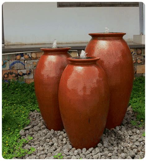 Large Glazed Water Features | Coral Blue Water Feature | Woodside Garden Centre | Pots to ...