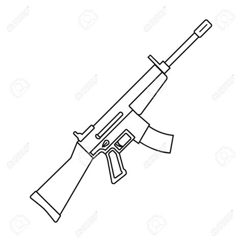 Rifle Drawing at GetDrawings | Free download