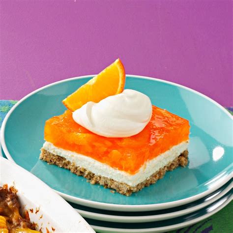 Orange Gelatin Pretzel Salad Recipe | Taste of Home