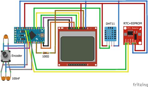 Nokia 5110 LCD based Arduino Datalogger with Menu - Electronics-Lab