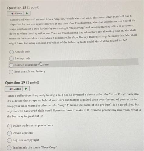 Solved Barney and Marshall entered into a "slap bet," which | Chegg.com