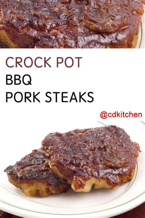 Crock Pot Bbq Pork Steaks Recipe from CDKitchen