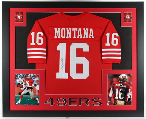 Joe Montana Signed Custom Framed Jersey (JSA) | Pristine Auction