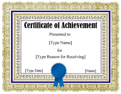 FREE Certificate Template Word | Instant Download