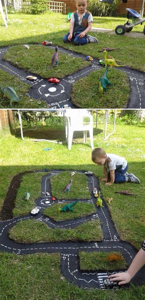 Backyard Projects For Kids: DIY Race Car Track