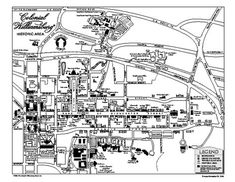 Map of Colonial Williamsburg - 305 South England Street Williamsburg VA 23185 • mappery