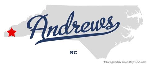 Map of Andrews, NC, North Carolina