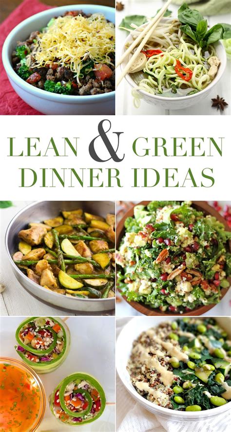 6 Lean and Green Dinner Ideas for the #Medifast 5 and 1 program. | Lean and green meals, Greens ...