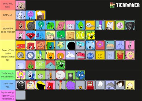 BFDI characters that i would be friends with : r/BattleForDreamIsland