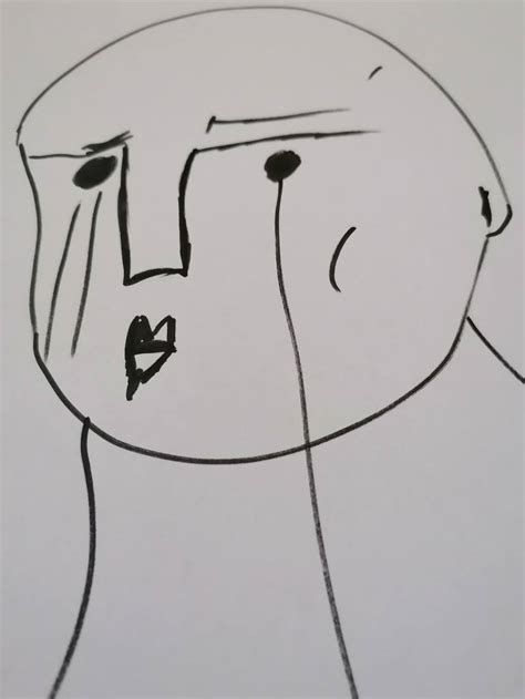 Sad Man Drawing by Cristian Popa | Saatchi Art