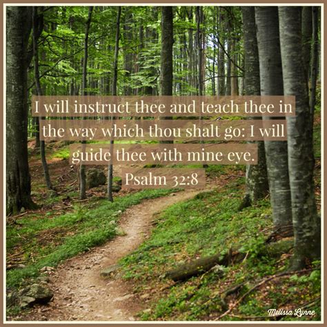 I Will Guide Thee with Mine Eye – If anyone knows Melissa…