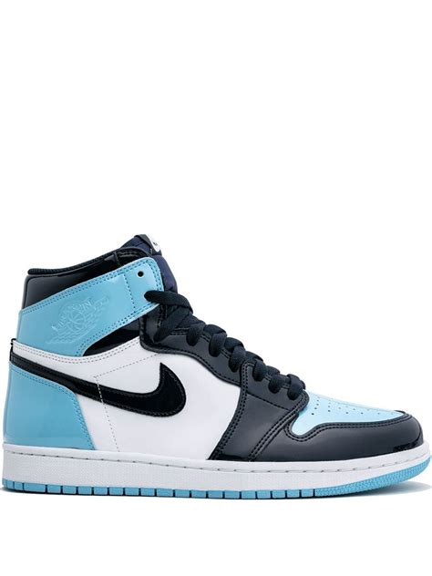 Jordan Air Jordan 1 High OG "UNC Patent Leather" Sneakers | Blue | FARFETCH