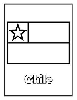 Hispanic Countries Flags Coloring Pages by Daisy Woman | TPT