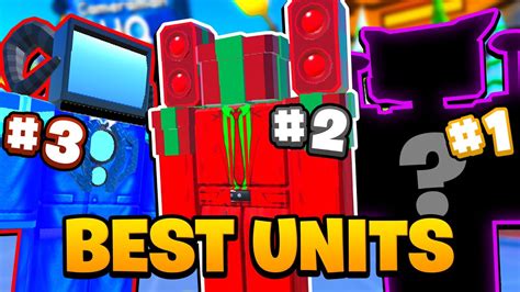 Top 10 STRONGEST UNITS in Toilet Tower Defense - YouTube