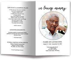 230 Creative Memorials with Funeral Program Templates ideas | funeral program template, funeral ...