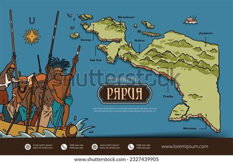 Papua Indonesia Map: Over 832 Royalty-Free Licensable Stock Vectors ...