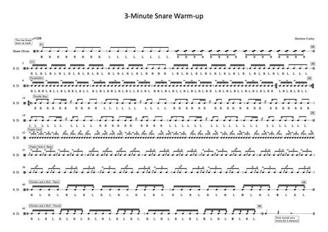 3 Minute Snare Drum Warm-Up | Matt Curley - MATTHEW CURLEY