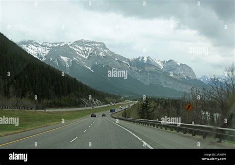 Traveling trans Canada highway Stock Photo - Alamy